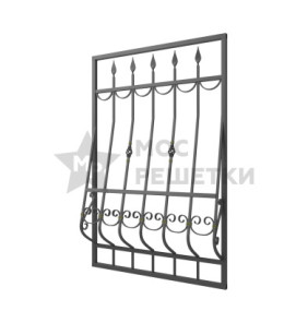 Решетка на окно дутая кованая 6-39
